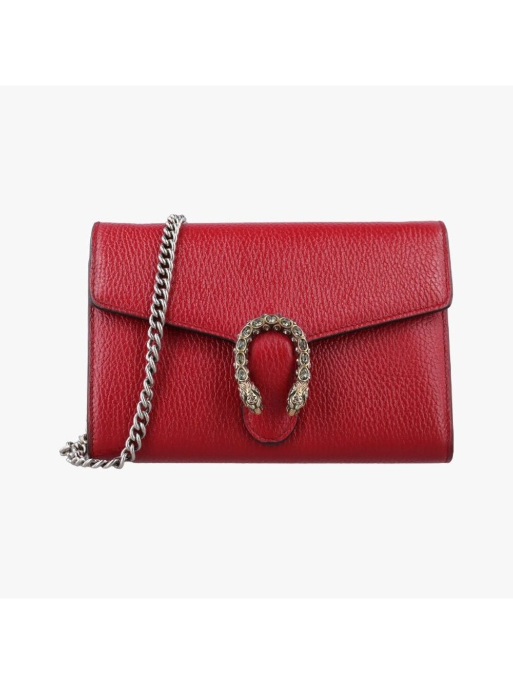 Gucci Dionysus Red Leather Shoulder Bag
